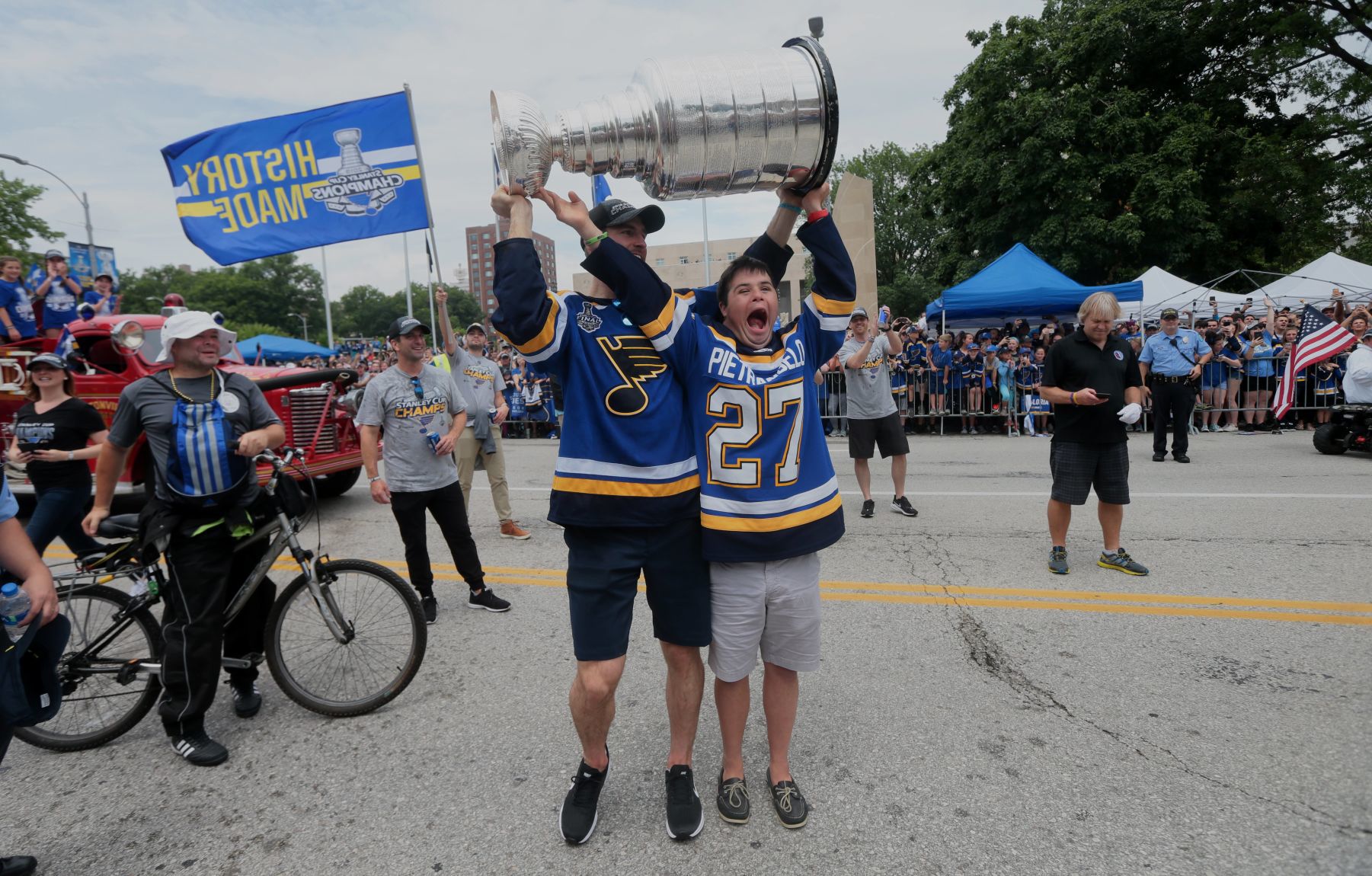 Scenes from Blues Stanley Victory Parade